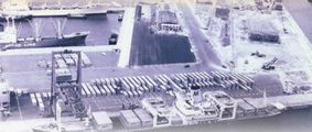 日本初のフルコンテナ船の入港（1967年）
