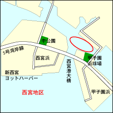 尼崎西宮芦屋港 今津港地区付近