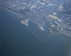 彦根港空撮写真