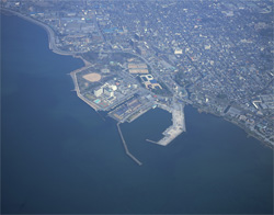 長浜港空撮写真