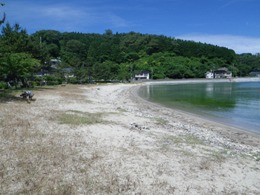 清掃後の浦上浜