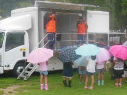 災害対応車両展示