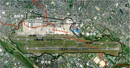 大阪国際空港平面図